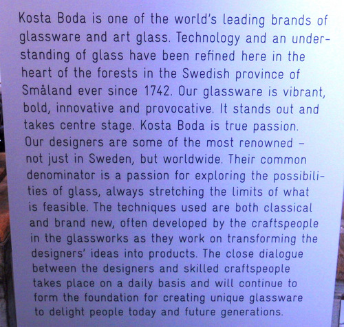 Boda Glasbruk (Glassworks).